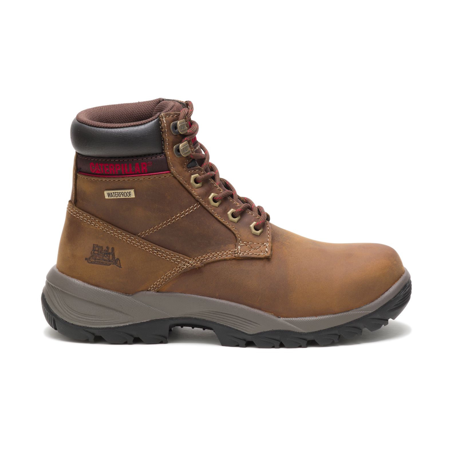 Caterpillar Boots Pakistan - Caterpillar Dryverse 6" Waterproof Womens Work Boots Dark Beige (964275-YLN)